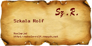 Szkala Rolf névjegykártya
